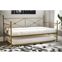 17 Stories Halynn Steel Daybed with Trundle
