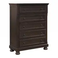 Canora Grey Skeie 5 Drawer 40" W Solid Wood Chest