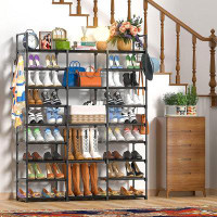 Rebrilliant Rebrilliant Shoe Rack Storage Organizer, 9 Tier Large Shoes Rack For Entryway Closet Garage, Free Standing T