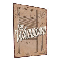 Trinx Washboard Patent Metal Sign
