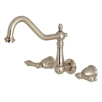 Kingston Brass Heritage Double Handle Wall Mounted Tub Spout