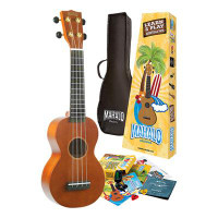 Mahalo Rainbow Learn to Play Ukulele Essentials Pack - Transparent Brown