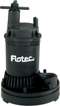 FLOTEC® 1/6 HP THERMOPLASTIC UTILITY PUMP -- Competitor price $149.99 -- Our price only $69.95