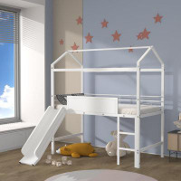Harper Orchard Beckett Metal House Bed With Slide