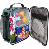 Trinx Lunch Box  Kids Girl Cooler Insulated Lunch Bag Tote Freezable Shoulder Strap Waterproof Picnic Meal For School Of