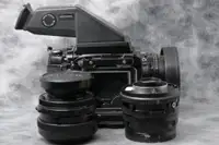 Mamiya RB67  127mm Lens Viewfinder, Film Back, 50mm F4.5 Lens, 80mm F3.8 Lens, Pro S Revolving Film Back (ID: C-670-TL