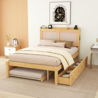 Bay Isle Home™ Multi-Functional Storage Wooden Platform Bed