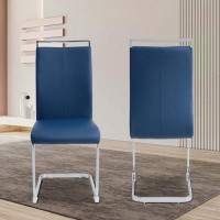 Ivy Bronx Modern Dining Chairs,PU Faux Leather High Back Side Chair (Set Of 2) ADE88A194D6E475BB73B4FC0B326C21A