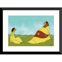 Made in Canada - World Menagerie 'Ancient Teachings' Framed Acrylic Painting Print