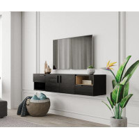 Latitude Run® Arora 55" Floating TV Stand Up to 60" TV's Wall Mounted Media Console