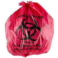 Red Isolation Infectious Waste Bag/Biohazard Bag High Density *RESTAURANT EQUIPMENT PARTS SMALLWARES HOODS AND MORE*