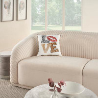 Lark Manor Aminat Polyester/Polyester Blend Throw Square Pillow Cover & Insert