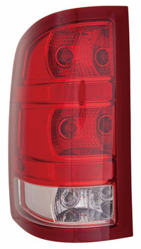 Tail Lamp Driver Side Gmc Sierra 2500 2011-2014 2Nd Design Without Dark Red Trim With Small Back-Up Bulb Exclude Base/Du
