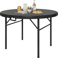 Arlmont & Co. Barlitt 48"W Outdoor Folding HDPE Dining Table, Camping Table