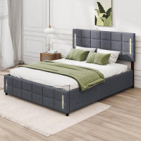 Latitude Run® Full Size Upholstered Bed With Hydraulic Storage System