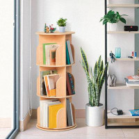 Isabelle & Max™ Kids Rotating Bookshelf, Small Corner Bookshelf For Small Space, 360° Display 3 Tier Floor Standing Book