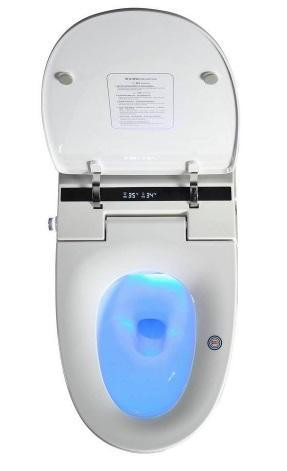 16 inch 1-piece Floor Mounted 1.1/1.6 GPF Dual Flush Elongated Toilet H=18.11 in. Heated Seat Included VAST68A VAD in Plumbing, Sinks, Toilets & Showers - Image 2