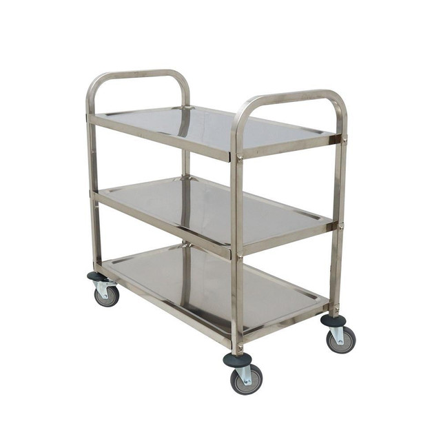 3-Shelf Stainless Steel Kitchen Restaurant Utility Cart Hand Truck (#190020) in Other Business & Industrial in Toronto (GTA) - Image 4