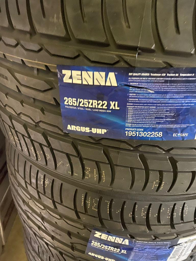 FOUR NEW 245 / 30 R22 AND 285 / 25 R22 ZENNA ARGUS UHP TIRES -- SALE in Tires & Rims in Toronto (GTA) - Image 4