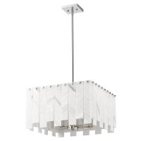 Orren Ellis Ruchbah 4 - Light Square/Rectangle Pendant with No Secondary Or Accent Material Accents