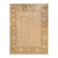 Isabelline Mogul, One-Of-A-Kind Hand-Knotted Area Rug  - Ivory, 8' 0" X 10' 5"