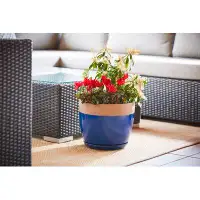 Southern Patio® Ana Ceramic Pot Planter with Saucer