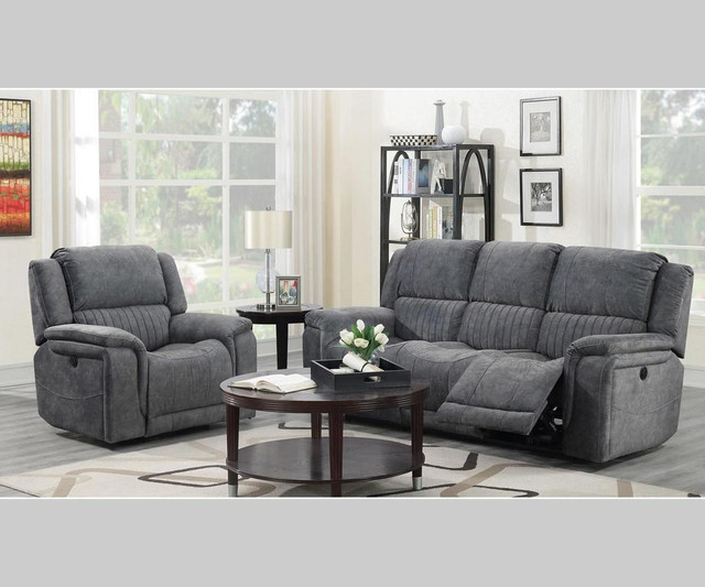 Fabric Sectional Recliner on Sale !! in Chairs & Recliners in Chatham-Kent - Image 3