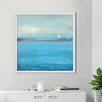 Made in Canada - Breakwater Bay 'Waiting on The Wind II' Framed Acrylic Painting Print on Canvas