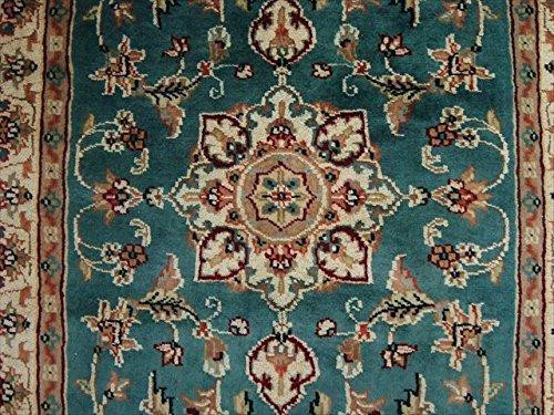 Floral Ivory Touch Medallion Rectangle Area Rug Hand Knotted Wool Silk Carpet (5 x 3)' in Rugs, Carpets & Runners - Image 2