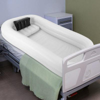 DENFER DENFER 110 Volt 1 - Person Rectangle Inflatable Hot Tub in White
