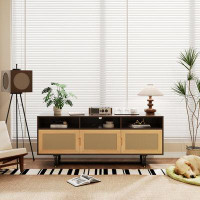 Bay Isle Home™ TV Stand Media Console with Open Shelves