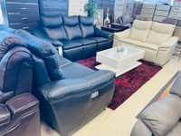 Real Leather Power Recliner Sofa Set!!