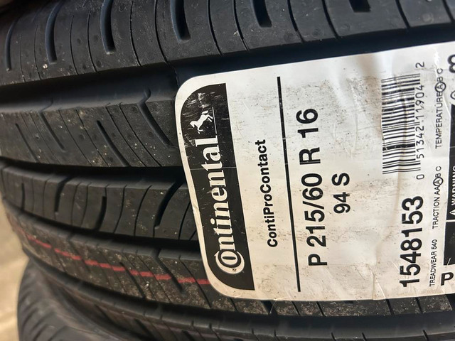 4 Brand New Continental Conti Pro Contact  215/60R16 All Season tires $70 REBATE!!!  *** WallToWallTires.com *** in Tires & Rims in Ottawa / Gatineau Area
