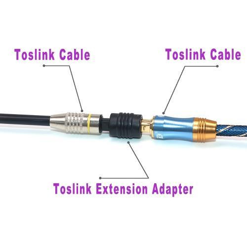 Toslink Digital Optical Audio Cable Adapter - Female to Female Coupler Extension Adapter for Optical Cable - Black in General Electronics - Image 2