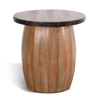 Millwood Pines Solid Wood Block End Table