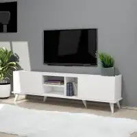 Latitude Run® White Decorative Tv Stand For Tvs Up To 78"