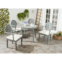 One Allium Way Lanny Round 4 - Person 35.43" Long Dining Set with Cushions