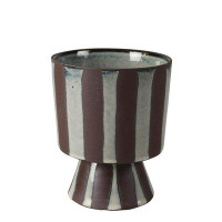 AREOhome Striped Chalice Ceramic Vase