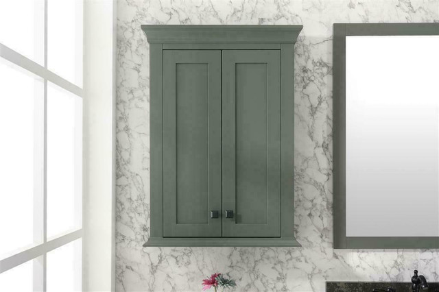 24x32 Overjohn in 4 Finishes ( White, Vogue Green, Pewter Green & Blue )( 2 Doors and 1 Shelf )               over john in Cabinets & Countertops - Image 2