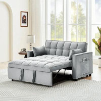 Latitude Run® Latitude Run® Sleeper Sofa Couch Pull Out Bed, 55" Modern Velvet Convertible Sleeper Sofa Bed Loveseat Mod