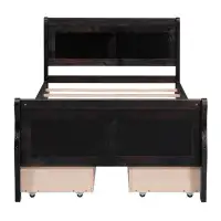 Red Barrel Studio Platform Bed With 4 Drawers And Streamlined Headboard & Footboard