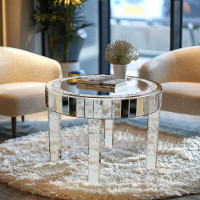 Mercer41 Round Mirrored Coffee Table