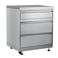 KoolMore 32 In. Stainless-steel Outdoor Kitchen Cabinet With Three Drawers (km-oks-cab3)