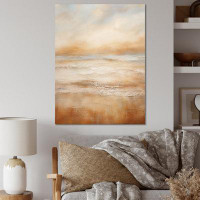 Wrought Studio Beige Sandy Clouds Horizon III - Clouds Canvas Wall Art