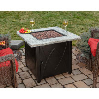 Ebern Designs Jenah Stainless Steel Propane Fire Pit Table