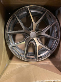 FOUR USED 18 INCH FAST FC04 WHEELS BRONZE 5X114.3