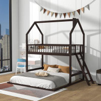 Harper Orchard Fessenden Kids Twin Over Twin Over Twin Bunk Bed