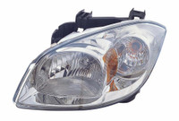 Head Lamp Driver Side Pontiac G5 2007-2009 Smokey Housing With Brkt/ Clear Lens High Quality , GM2502282