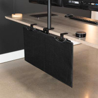 Vivo VIVO Black Clamp-on 30" Privacy & Cable Management Sleeve Panel Kit for Desk