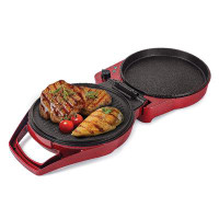 Commercial Chef Commercial Chef Countertop Indoor Non Stick Electric Grill and Panini Press